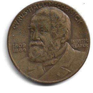 1931 International Harvester Company "Centennial of the Reaper" Medal (b554-23)